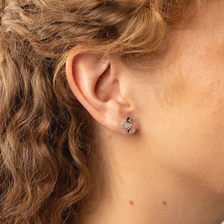 ORIGAMI SEA HORSE EARRINGS
