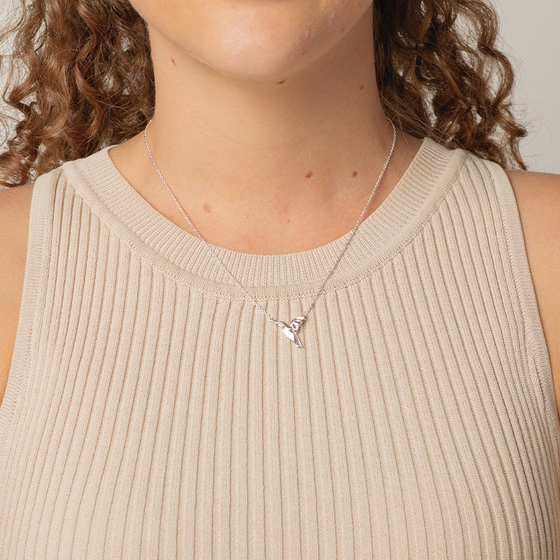 ORIGAMI HUMMINGBIRD NECKLACE