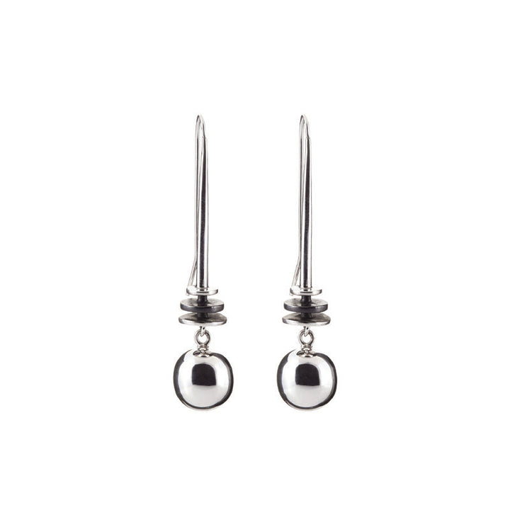 ROD DISC AND BALL EARRINGS