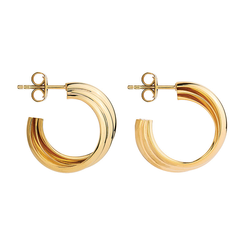 RIPPLE HOOP EARRINGS