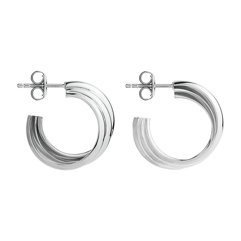 RIPPLE HOOP EARRINGS