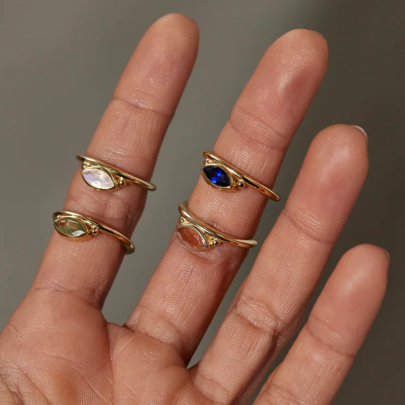 NYRA MARQUISE MOONSTONE STACKER