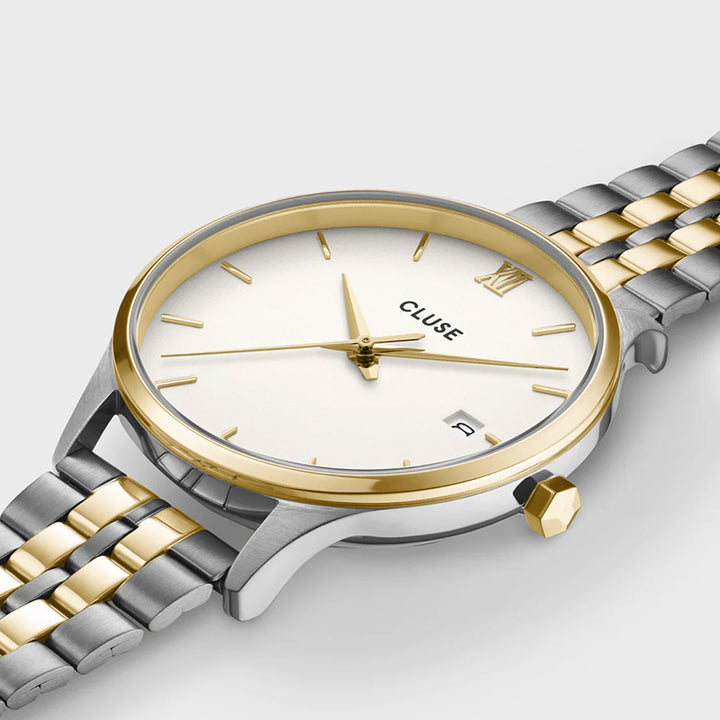 MINUIT DATE TWO-TONE WATCH