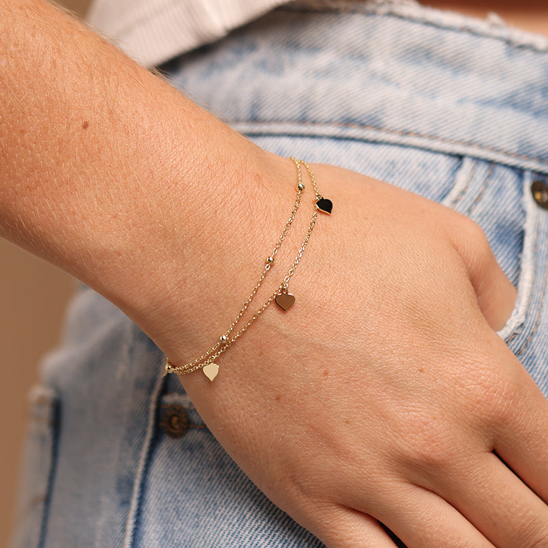 CASCADING HEARTS BRACELET