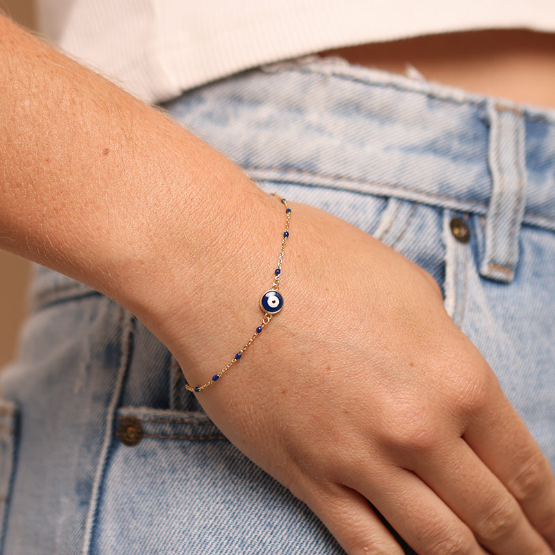 INDIGO EVIL EYE BRACELET
