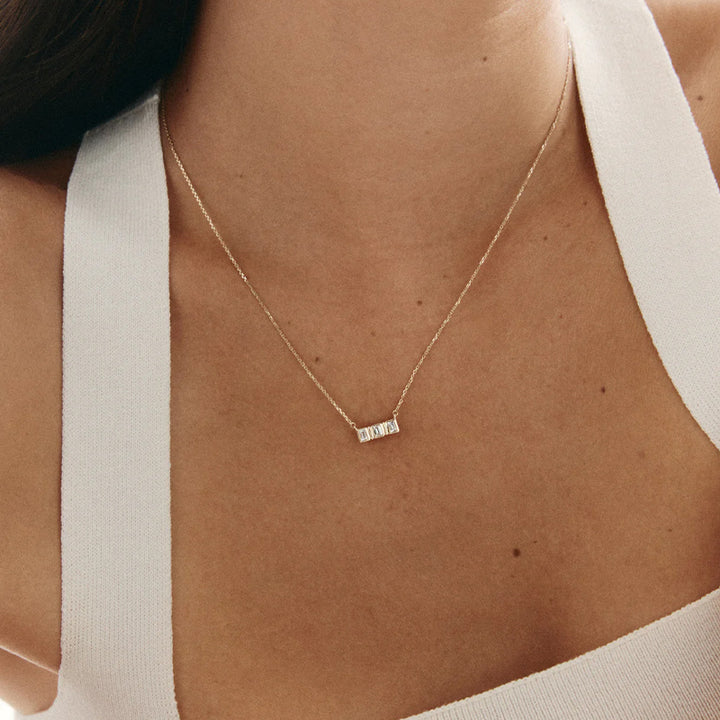 ELYSIUM BAGUETTE SAPPHIRE NECKLACE