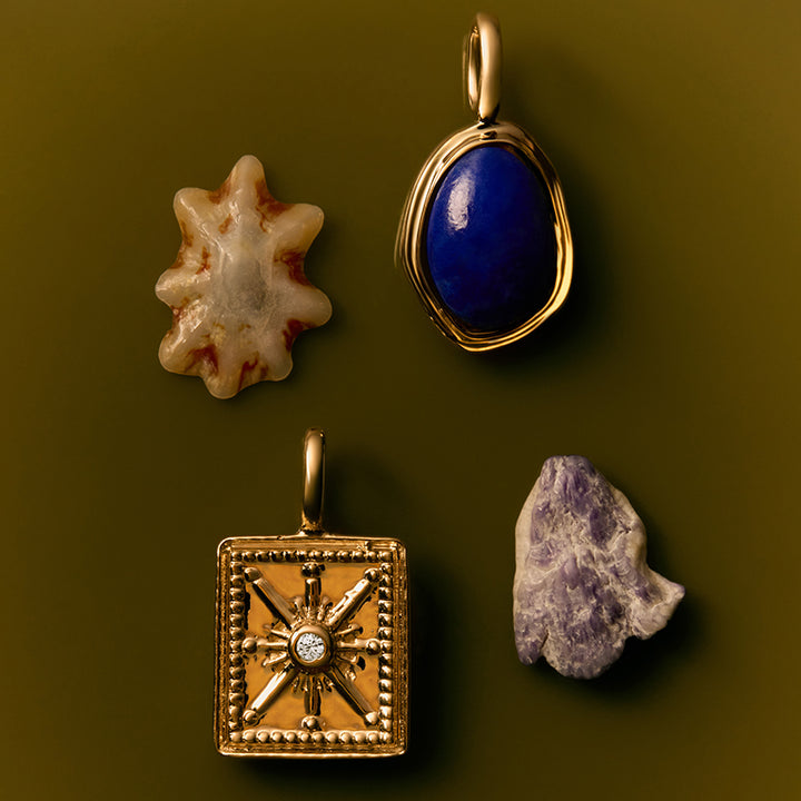 LUMINOUS LAPIS CHARM