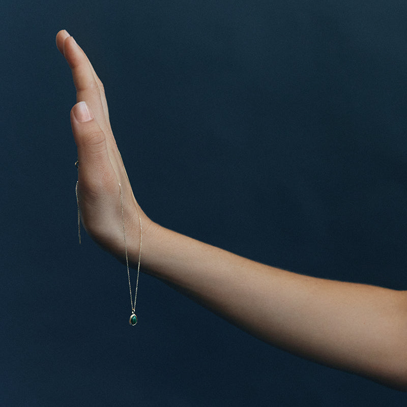 LUMINOUS MALACHITE CHARM