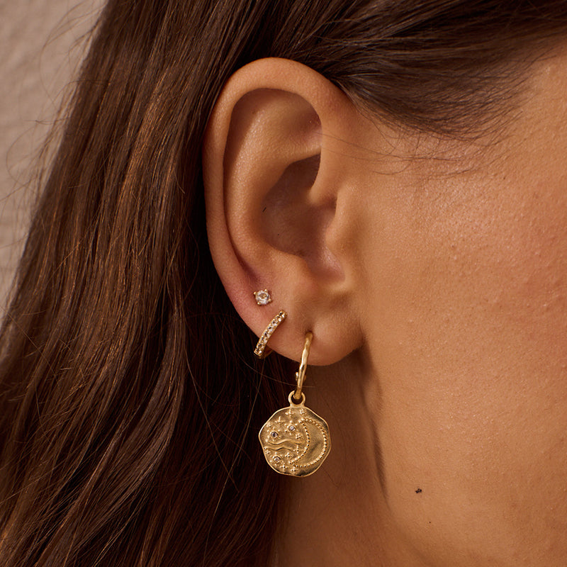 NIGHT SKY HOOP EARRINGS