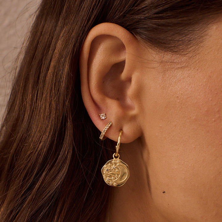 NIGHT SKY HOOP EARRINGS