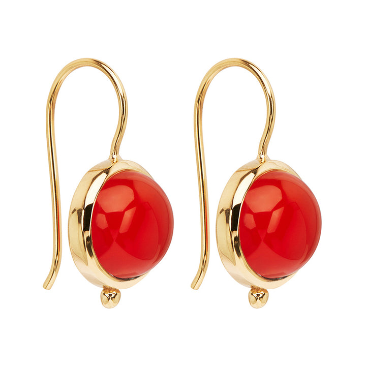 GERANIO RED ONYX EARRINGS