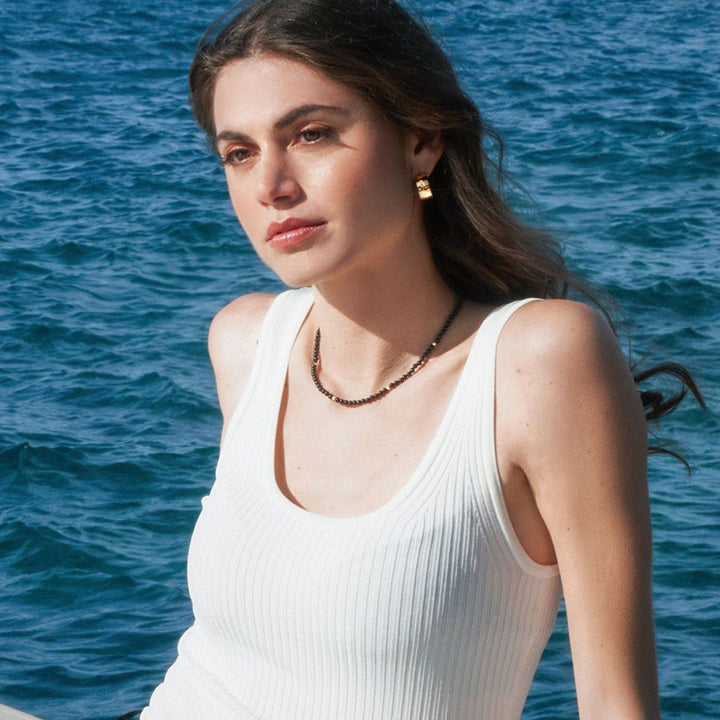 STARGAZER BLACK ONYX NECKLACE