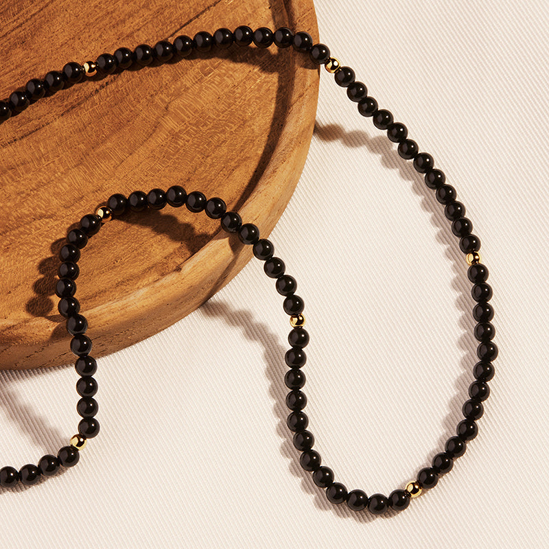 STARGAZER BLACK ONYX NECKLACE