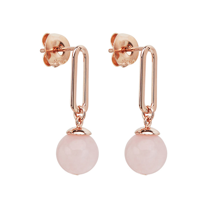 ALBA ROSE QUARTZ EARRINGS