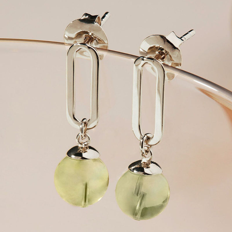 NATURA PREHNITE EARRINGS