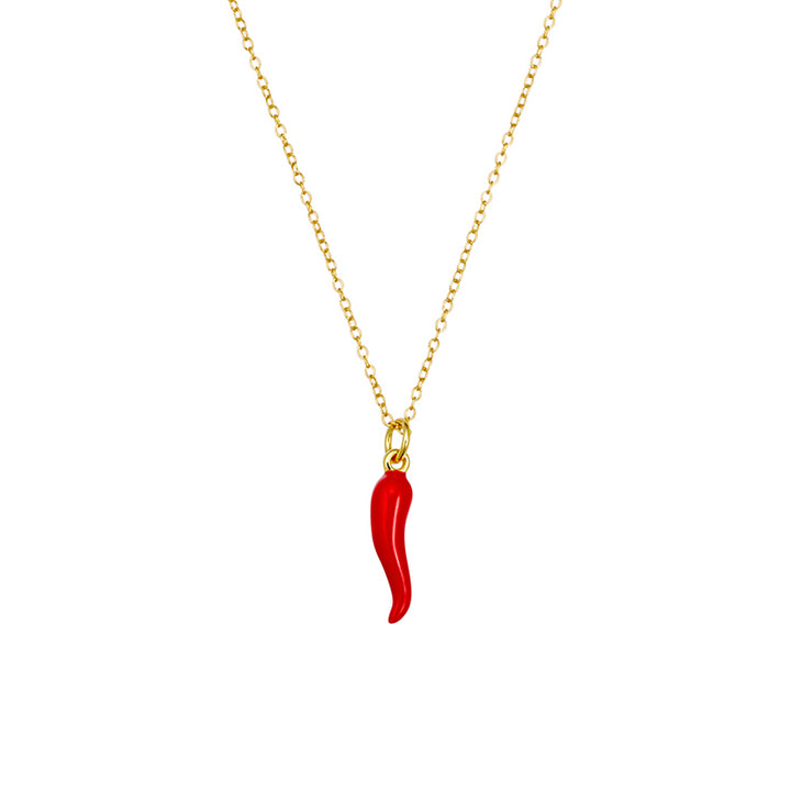 SPICY RED CORNICELLO NECKLACE