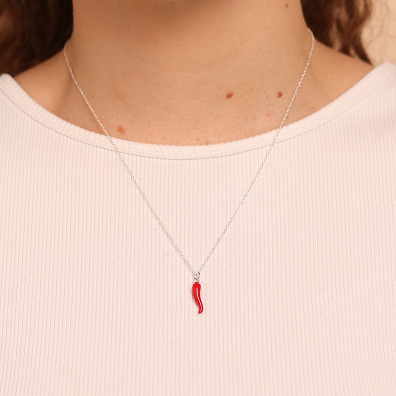 SPICY RED CORNICELLO NECKLACE