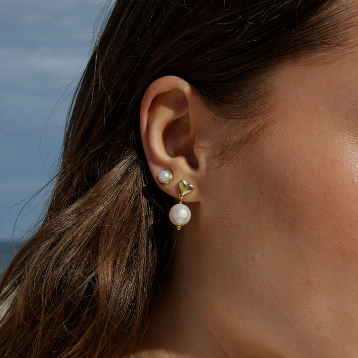 LISTEN TO YOUR HEART PEARL EARRINGS