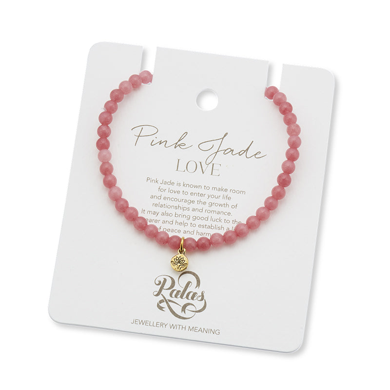 PINK JADE HEALING GEM BRACELET
