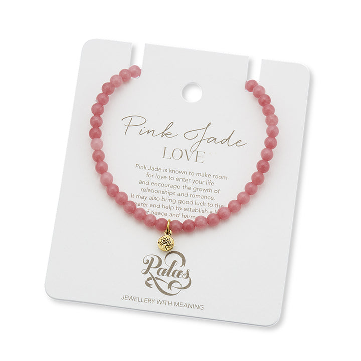 PINK JADE HEALING GEM BRACELET