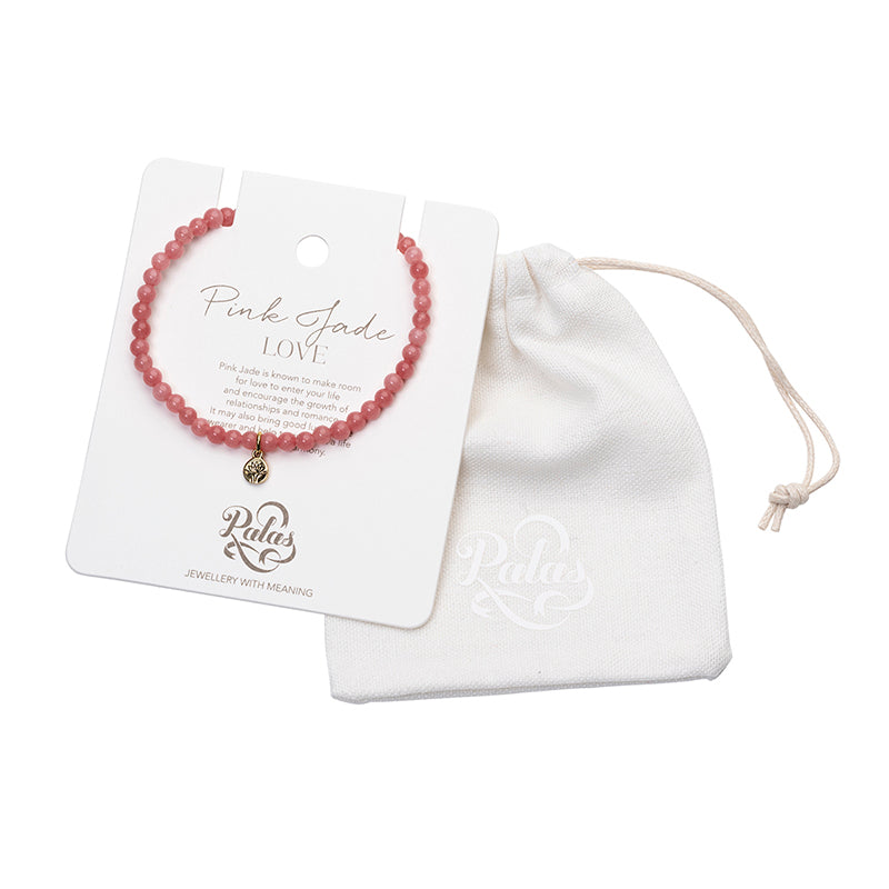 PINK JADE HEALING GEM BRACELET