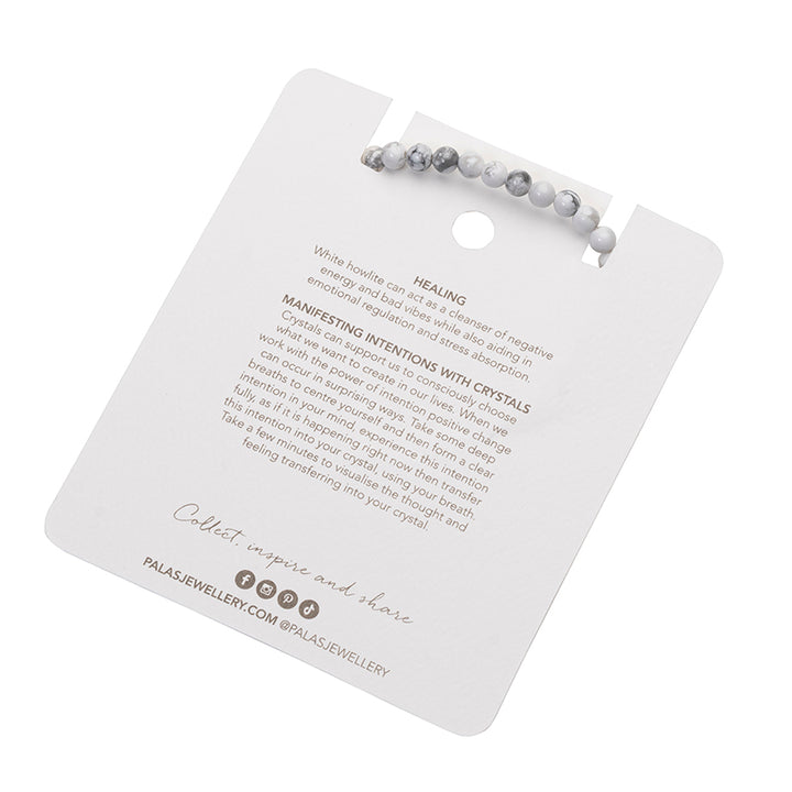 WHITE HOWLITE HEALING GEM BRACELET