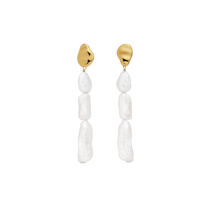 CIELO LONG PEARL DROP EARRINGS
