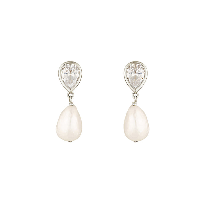 EROS PEAR & PEARL EARRINGS