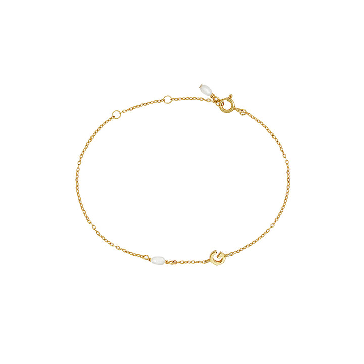 PEARL LETTER BRACELET