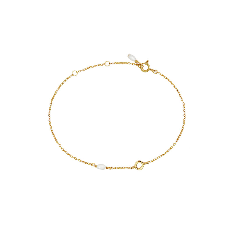 PEARL LETTER BRACELET