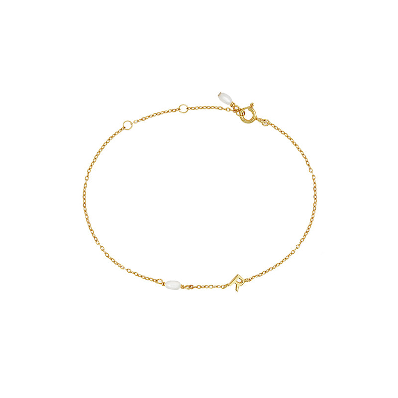 PEARL LETTER BRACELET