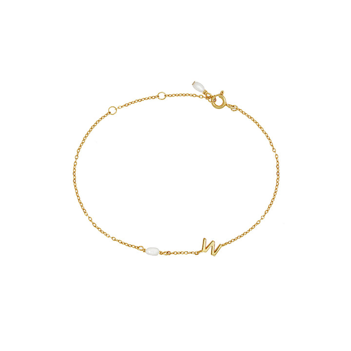 PEARL LETTER BRACELET