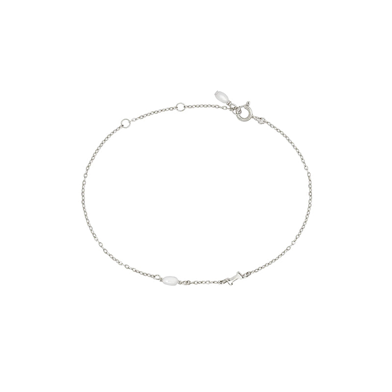 PEARL LETTER BRACELET