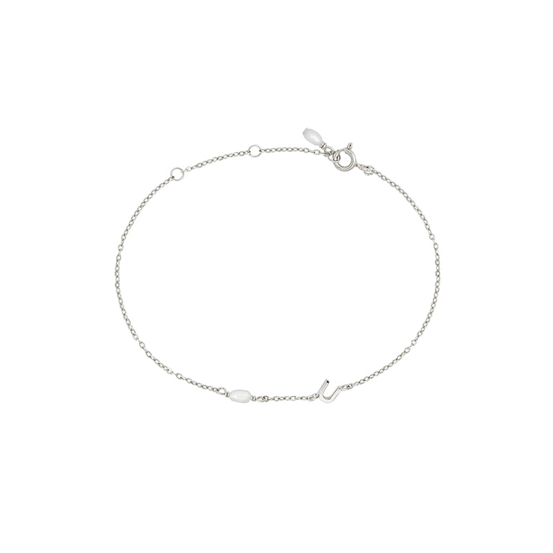 PEARL LETTER BRACELET