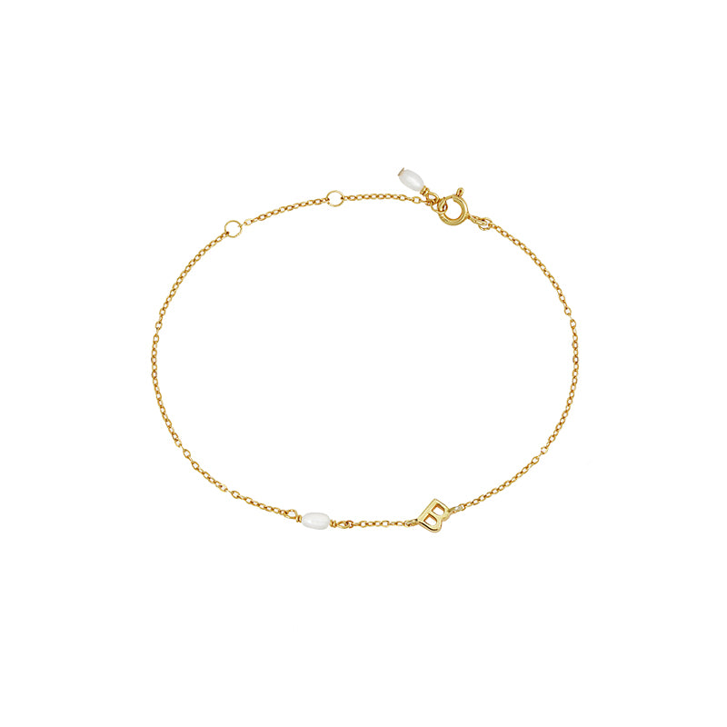 PEARL LETTER BRACELET