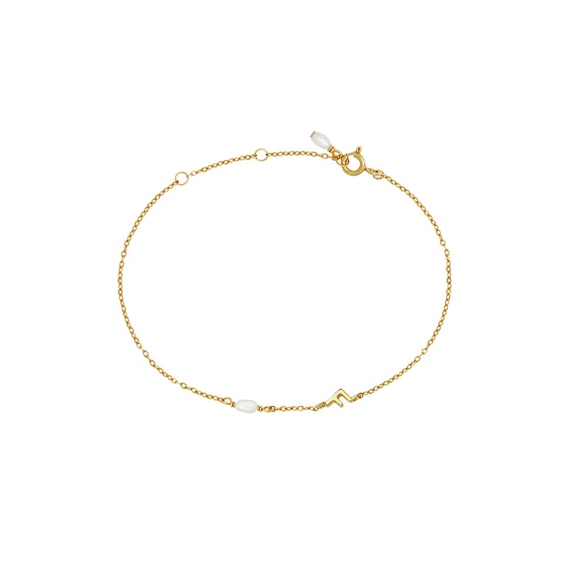 PEARL LETTER BRACELET