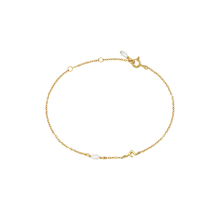 PEARL LETTER BRACELET
