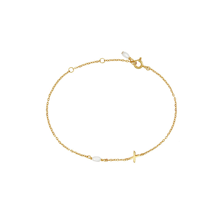 PEARL LETTER BRACELET