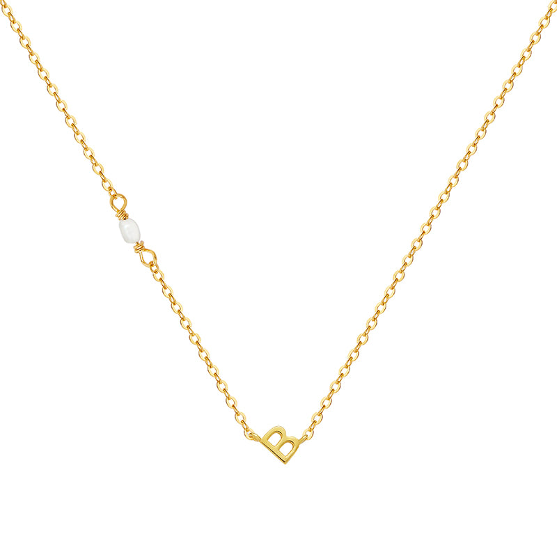 PEARL LETTER NECKLACE