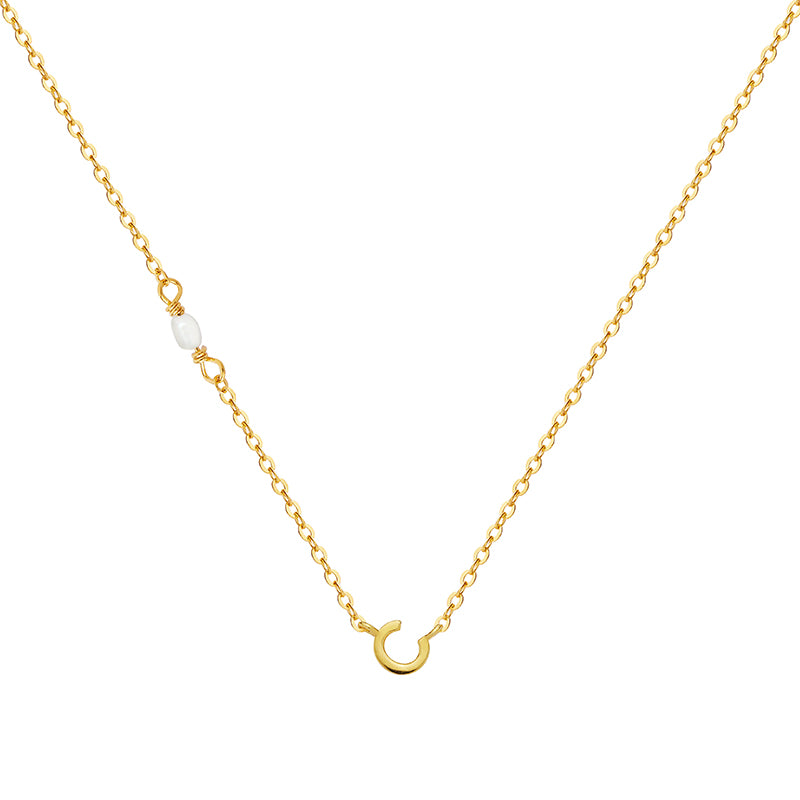 PEARL LETTER NECKLACE