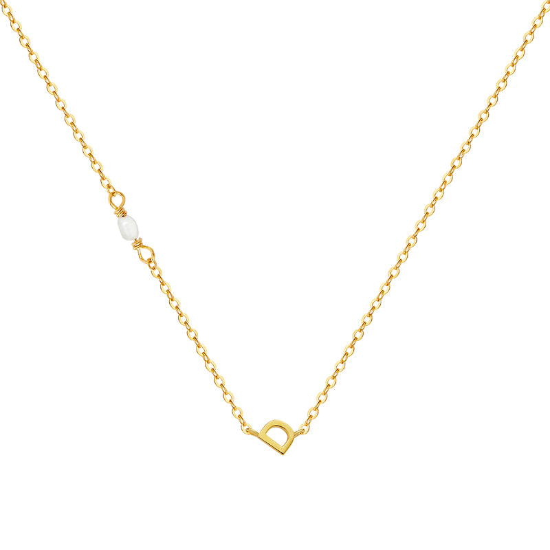 PEARL LETTER NECKLACE