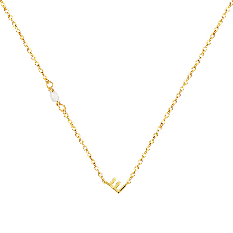 PEARL LETTER NECKLACE