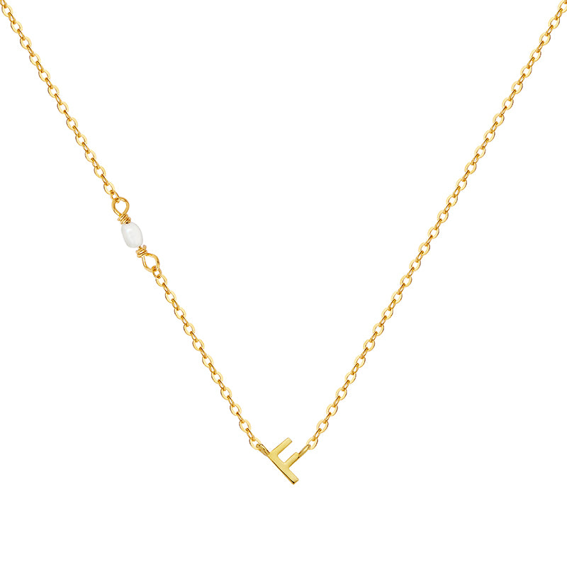 PEARL LETTER NECKLACE