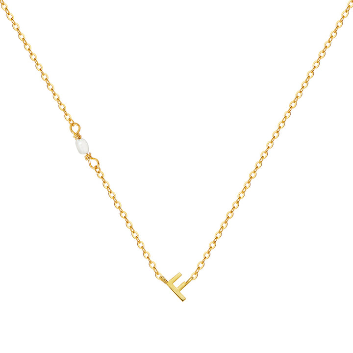 PEARL LETTER NECKLACE