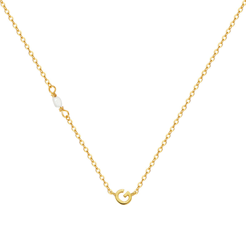 PEARL LETTER NECKLACE
