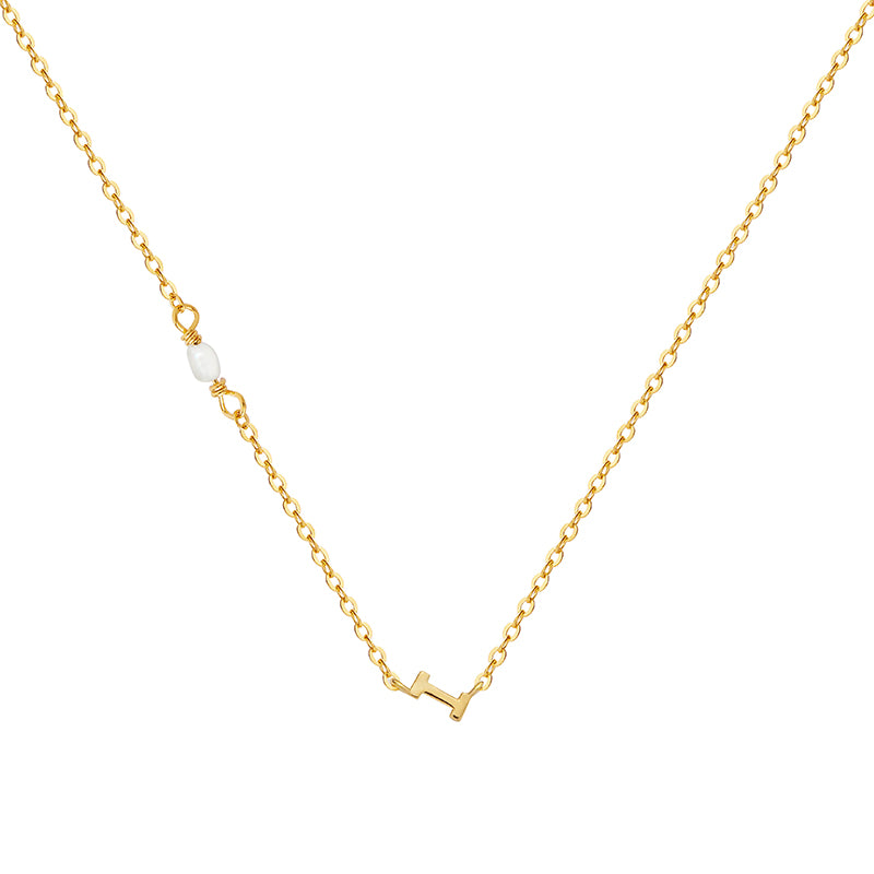 PEARL LETTER NECKLACE