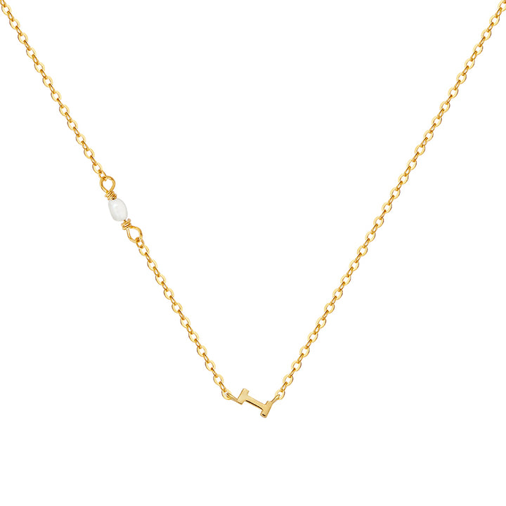 PEARL LETTER NECKLACE