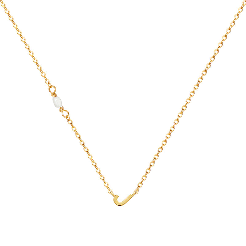 PEARL LETTER NECKLACE