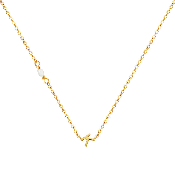 PEARL LETTER NECKLACE