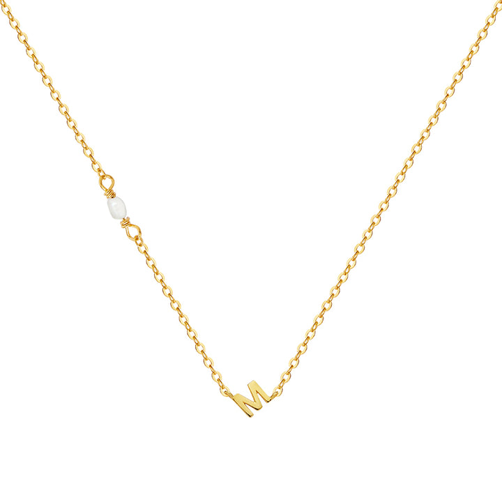 PEARL LETTER NECKLACE